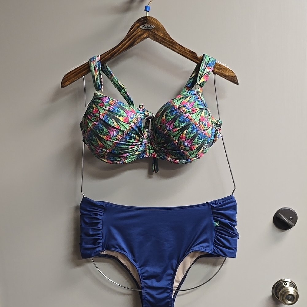 Colorful Patterned Bikini Set